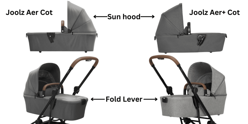 Joolz Aer cot differences